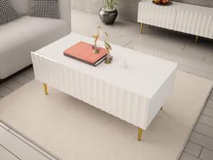 Konferenční stolek Brimono, Barva dřeva: bílá/bílý lesk Mirjan24 5903211167997