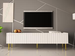 TV stolek 180 Brimono, Barva dřeva: bílá/bílý lesk Mirjan24 5903211168055