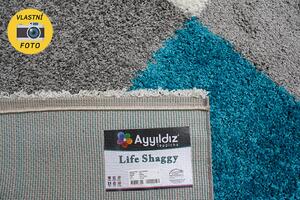 Ayyildiz Chlupatý kusový koberec Life Shaggy 1501 tyrkysový Typ: 60x110 cm