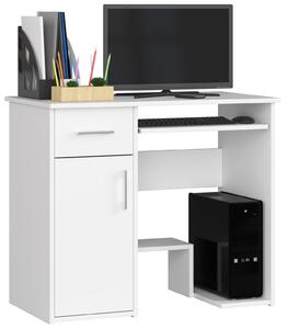 Ak furniture Volně stojící psací stůl Jay 90 cm bílý