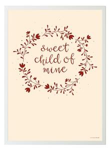 A Little Lovely Company Plakát do dětského pokoje Sweet child of mine 50 x 70 cm