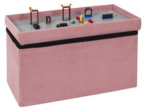 Home Deco Kids Dětská lavice s LEGO deskou růžová