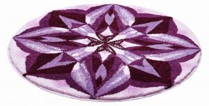 Koupelnová předložka Grund Mandala - Smysluplnost fialová Typ: 80x80 cm kruh