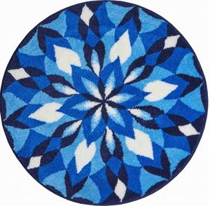 Koupelnová předložka Grund Mandala - Joya modrá Typ: 80x80 cm kruh