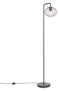 Designová stojací lampa černá 23 cm - Margarita