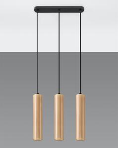 Závěsné svítidlo LINO 3 dřevo