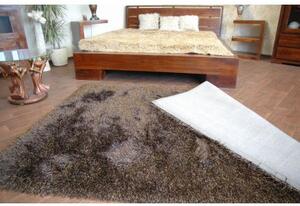 Kusový koberec LOVE SHAGGY model 93600 černý, hnědý velikost 160x230 cm | krásné koberce cz