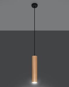 Závěsné svítidlo Lino, 1x dřevěné stínítko