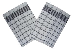 Utěrka Negativ Egyptská bavlna bílá/černá 50x70 cm balení 3 ks