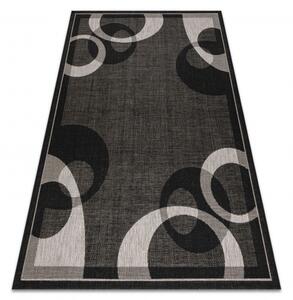 Dywany Luszczow Kusový koberec SISAL FLOORLUX 20078 černý / stříbro Rozměr koberce: 200 x 290 cm