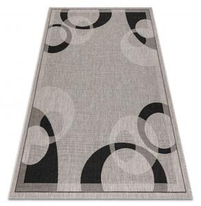 Dywany Luszczow Kusový koberec SISAL FLOORLUX 20078 stříbro / černý Rozměr koberce: 200 x 290 cm