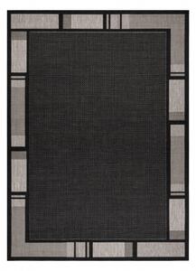 Koberec SIZAL FLOORLUX 20195 černý / stříbro velikost 120x170 cm | krásné koberce cz