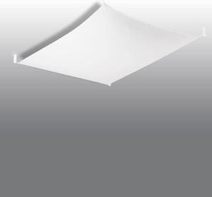 Stropní svítidlo Luna, 1x bílé textilní stínítko, (80 cm)