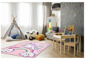 Dětský kusový koberec Lolipop LOL185 | růžový Typ: 90x130 cm