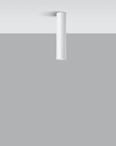 Stropní svítidlo Lagos, 1x bílé kovové stínítko, (30 cm)