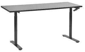 Manuálně výškově nastavitelný pracovní stůl DESTINAS Černá 160 cm 72 cm