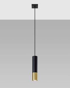 Sollux Lighting Závěsná lampa - Loopez 1 - černá/zlatá