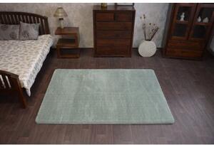 Kusový koberec SHAGGY MICRO zelená velikost 80x150 cm | krásné koberce cz