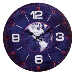 Clayre eff Nástěnné hodiny BLUE WORLD