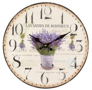 Amb Haus Nástěnné hodiny LAVANDA