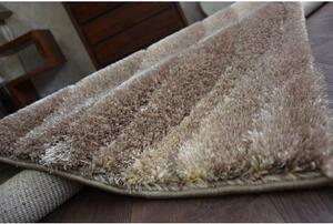 Kusový koberec Shaggy SPACE 3D B222 světle hnědá velikost 120x170 cm | krásné koberce cz