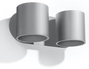 Nástěnné svítidlo Orbis, 2x šedé kovové stínítko