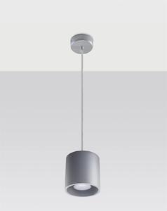 Závěsné svítidlo Orbis, 1x šedé kovové stínítko