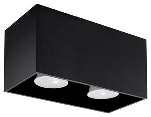Stropní svítidlo Quad Maxi, 1x černé kovové stínítko