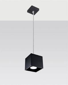 Závěsné svítidlo Quad 1, 1x černé kovové stínítko