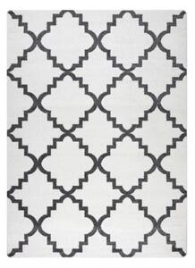 Koberec SKETCH F343 Marocký jetel, Mřížka, krém šedý velikost 160x220 cm | krásné koberce cz