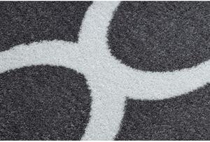 Koberec SKETCH F730 vzor Marocký jetel, Mříž šedá /bílá velikost 120x170 cm | krásné koberce cz