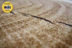 Moderní kusový koberec Bastia Special 101175 imitace dřeva Typ: kulatý 100 cm