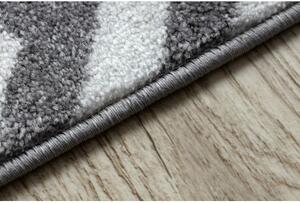 Kulatý koberec SKETCH F561 Cik cak, šedo bílá velikost 120x170 cm | krásné koberce cz