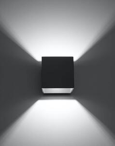 Nástěnné svítidlo Quad, 1x tmavě šedé kovové stínítko
