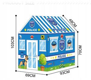 HračkyZaDobréKačky Dětský stan Policie s podlahou 995-5010B