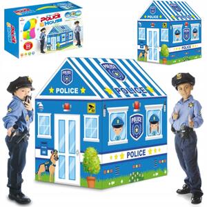 HračkyZaDobréKačky Dětský stan Policie s podlahou 995-5010B