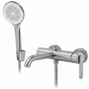 Nástěnná vanová baterie REA ONTARIO SIDE ocel kartáčovaná
