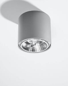 Stropní svítidlo Tiube, 1x šedé kovové stínítko