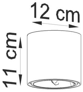 Stropní svítidlo Tiube, 1x černé kovové stínítko