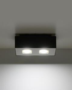 Stropní svítidlo Mono 2, 1x černé/bílé kovové stínítko