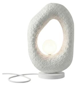 Bílá kovová stolní lampa (výška 50 cm) Lore – Opviq lights
