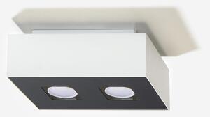 Stropní svítidlo Mono 2, 1x bílé/černé kovové stínítko