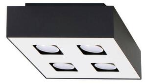 Stropní svítidlo Mono 4, 1x černé/bílé kovové stínítko