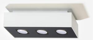 Stropní svítidlo Mono 3, 1x bílé/černé kovové stínítko