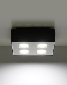 Stropní svítidlo Mono 4, 1x černé/bílé kovové stínítko