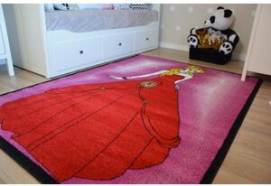 Koberec KIDS Princezna růžový C425 velikost 180x270 cm | krásné koberce cz