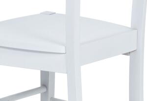Autronic AUC-004 WT - Jídelní židle celodřevěná, bílá