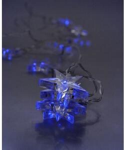 1V52-B LED vánoční řetěz, hvězdy, 1,5m, 10xLED, 2xAA, modré světlo