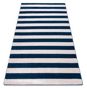 Balta Kusový koberec SKETCH - F758 Pruhovaný modrý bílý Rozměr: 80x150 cm