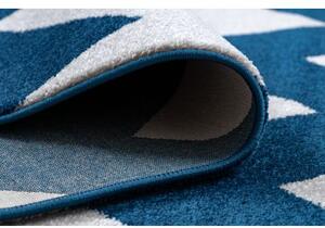 Koberec SKETCH FA66 Marocký jetel, Mříž, modro bílý Cikcak velikost 140x190 cm | krásné koberce cz